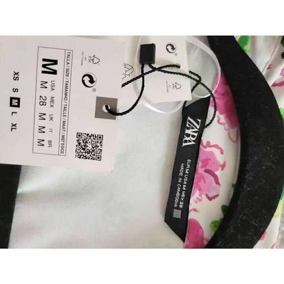Zara RARE Floral blouse M, NWT - Picture 12 of 12